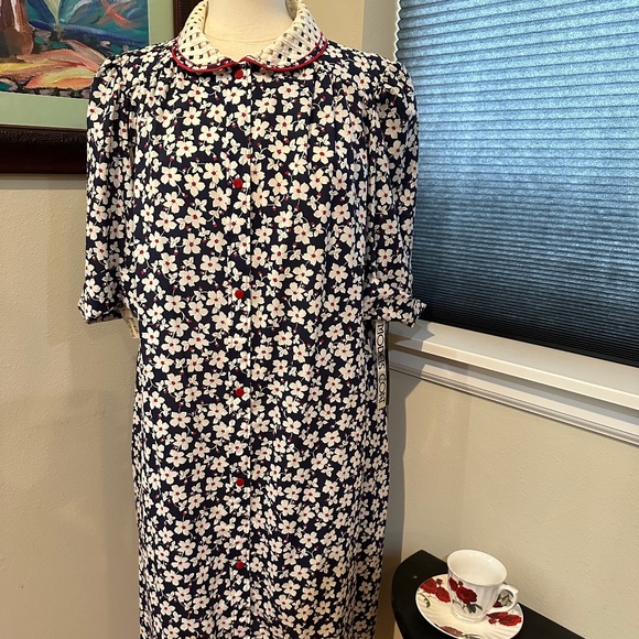 Vintage 1960s Model's Coat in Red, White and Blue - New w/ Tags - So Cute. - Picture 13 of 16